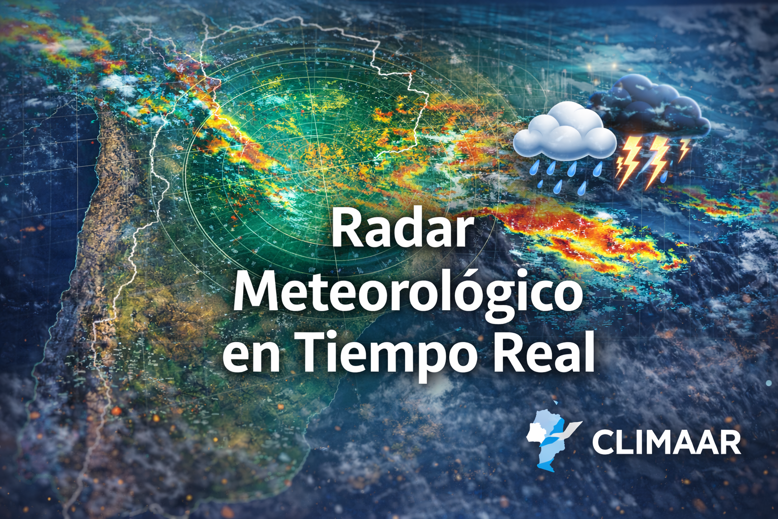 Radar meteorológico en tiempo real