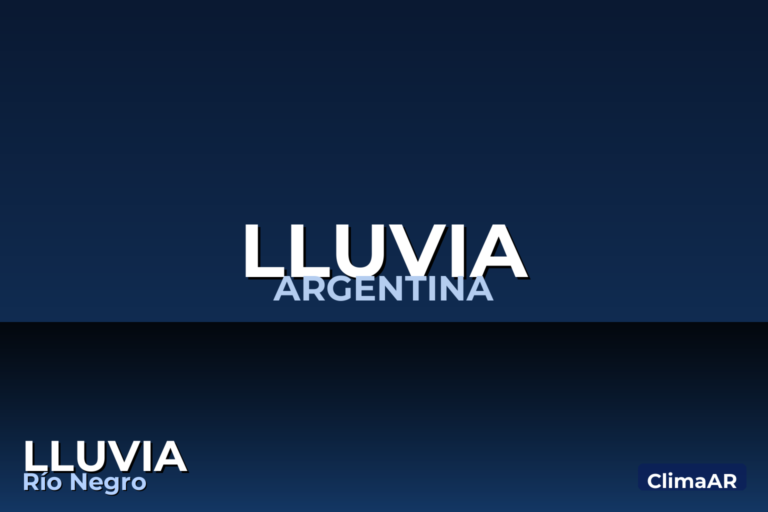 Lluvia en Río Negro: temperaturas entre 4°C y 10°C, este sábado