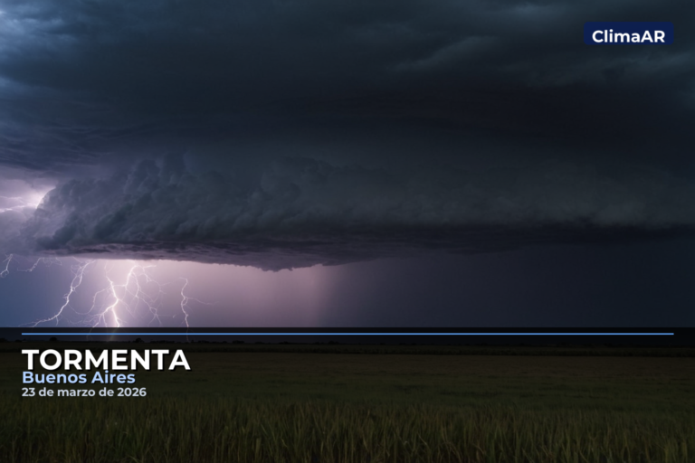 Tormenta en Buenos Aires: temperaturas entre 10°C y 24°C, este lunes