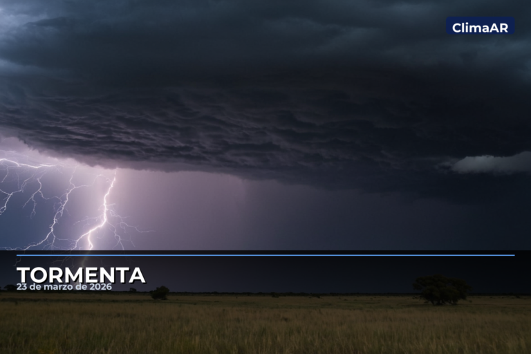 Tormenta en el centro del país: condiciones adversas registradas, este lunes