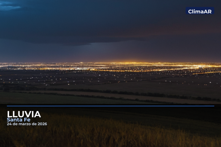 Lluvia en Santa Fe: temperaturas entre 23°C y 32°C, este martes
