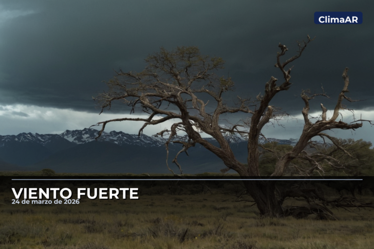 Viento fuerte en el centro del país: condiciones adversas registradas, este martes