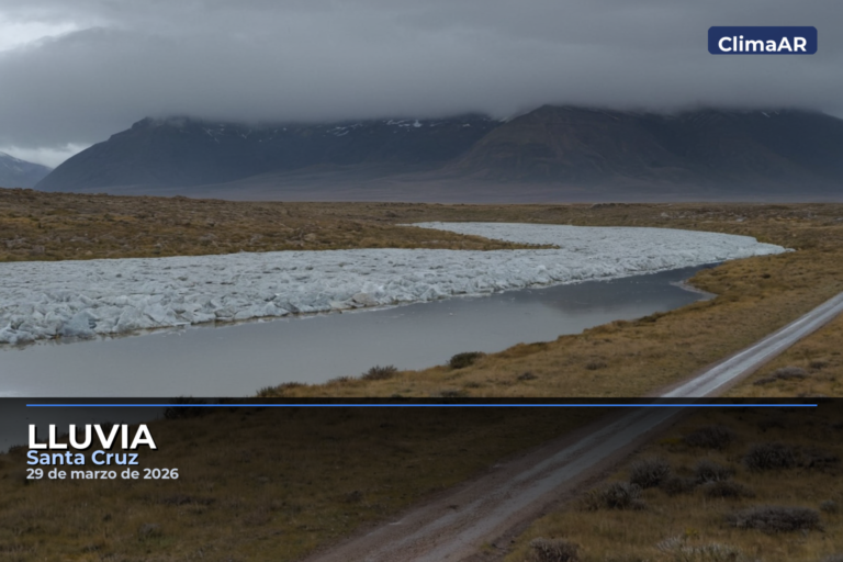 Lluvia en Santa Cruz: temperaturas entre -0°C y 19°C, este domingo