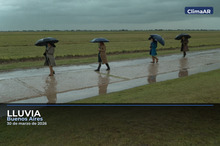 Lluvia en Buenos Aires este lunes con condiciones en evolución