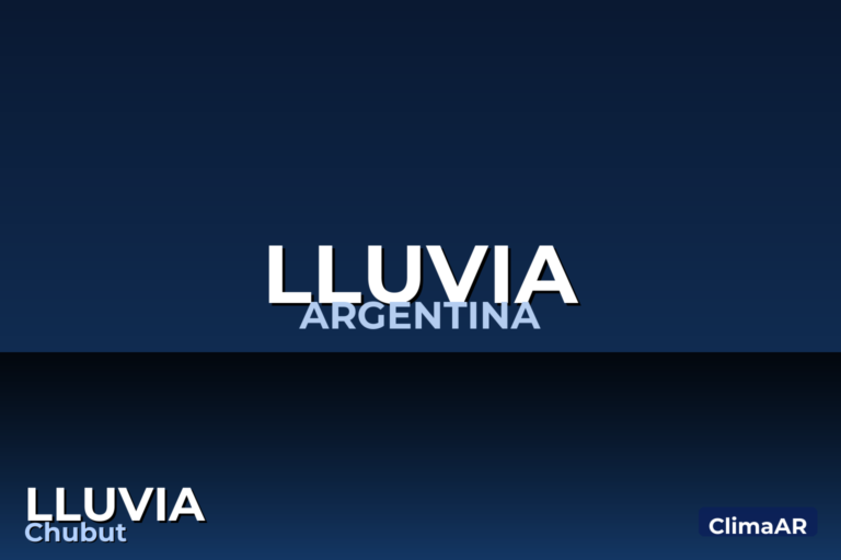 Lluvias en Chubut: el SMN monitorea la situación climática