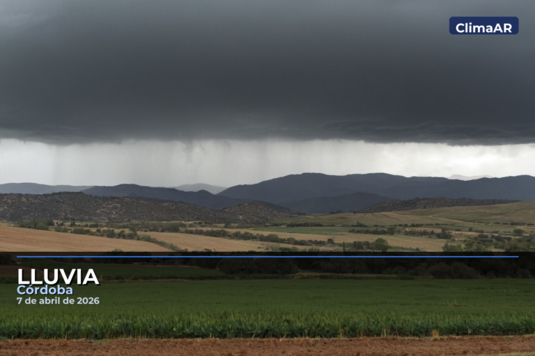 Córdoba registra lluvia este martes con condiciones en evolución